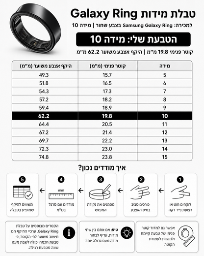 Samsung Galaxy Ring טבעת חכמה של סמסונג